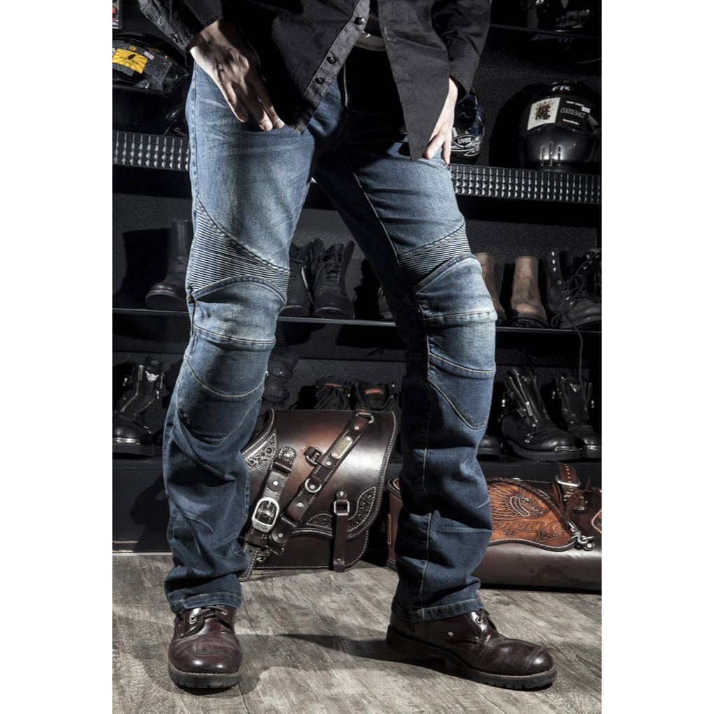 Motorcycle Riding Pants Protective for Men CE Armored Jeans Motorbike,  Anti-Fall Racing Riding Denim Pant Slim Fit Durable Windproof Trousers  Multi Pockets, for All Season,Black,S price in UAE | Amazon UAE |